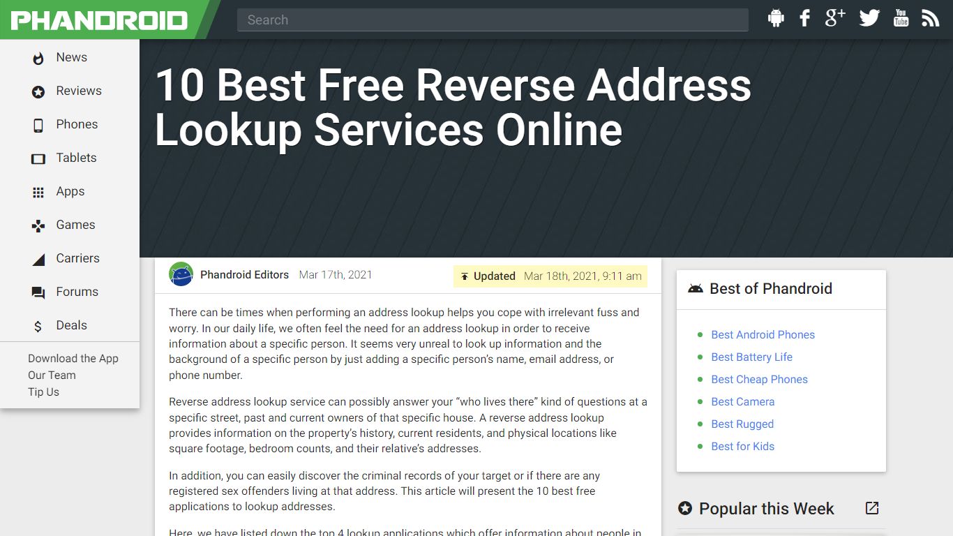 10 Best Free Reverse Address Lookup Services Online